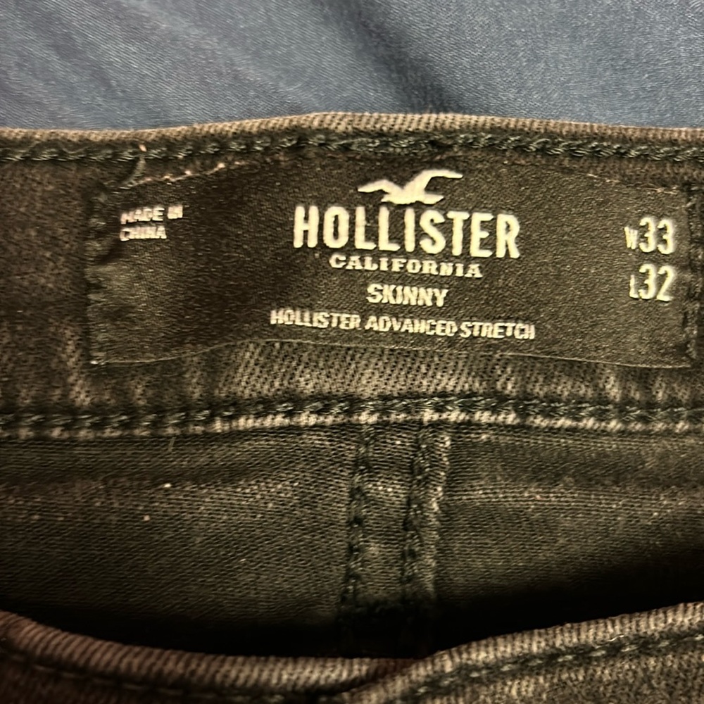 Hollister Skinny Jeans- Black- Men’s- 33/32